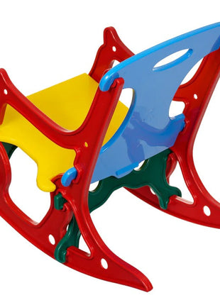 Stolica za ljuljanje Toni - pogodna za kuću i na otvorenom, 3 u 1 - stolica, ljuljačka i slagalica