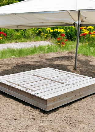 Veliki dječiji pješčanik sa klupama i preklopnim poklopcem, drveni