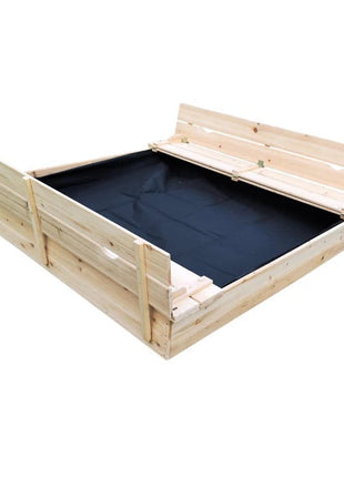 Veliki dječiji pješčanik sa klupama i preklopnim poklopcem, drveni