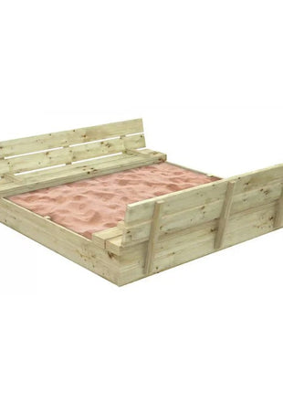 Veliki dječiji pješčanik sa klupama i preklopnim poklopcem, drveni