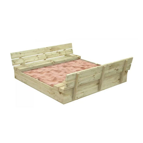 Veliki dječiji pješčanik sa klupama i preklopnim poklopcem, drveni