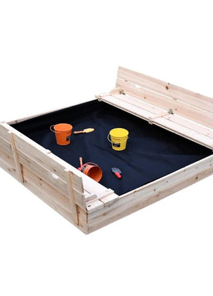 Veliki dječiji pješčanik sa klupama i preklopnim poklopcem, drveni