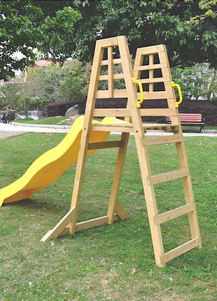 Dječija drvena penjalica sa toboganom