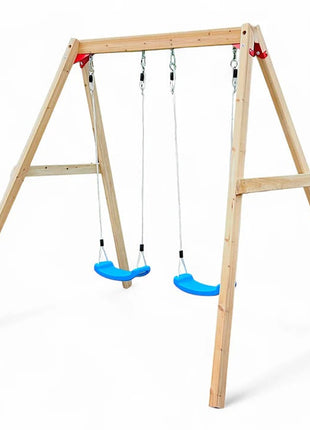 Dječija drvena ljuljaška za baštu, dupla