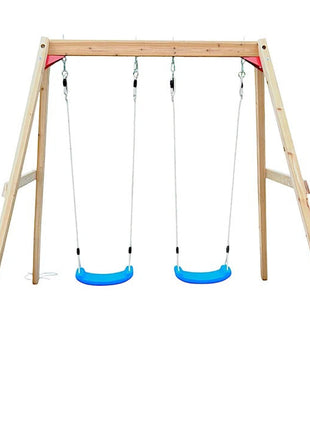 Dječija drvena ljuljaška za baštu, dupla