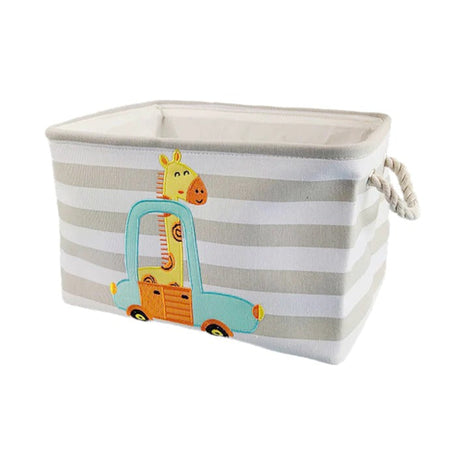 Kutija za odlaganje igračaka, odjeće, kozmetike, sklopiva, sa pogodnim ručkama, za dječiju sobu, spavaću sobu, dnevnu sobu - žirafa