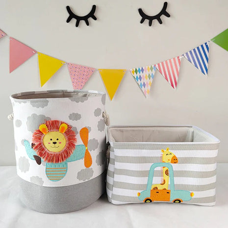 Korpa za igračke, odjeću, veš, sklopiva, sa pogodnim ručkama, za dječiju sobu, spavaću sobu, dnevnu sobu - lav