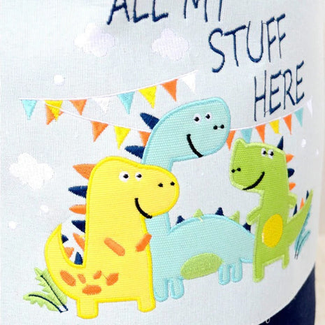 Igračka, odjeća, korpa za veš, sklopiva, sa pogodnim ručkama, za dječiju sobu, spavaću sobu, dnevnu sobu - Dinosaurusi