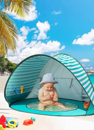 Dječiji šator za igru KINDER HOME sa UV zaštitom 50+ – lagan i sklopiv, za plažu i baštu, 120×80×70 cm