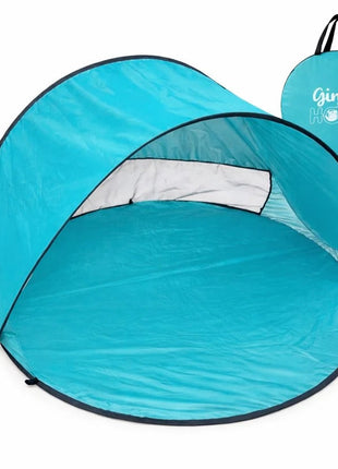 KINDER HOME Dječiji šator za igru na rasklapanje sa UV zaštitom 50+ – okrugli, lagan i sklopiv, za plažu i baštu, 150×150×90 cm