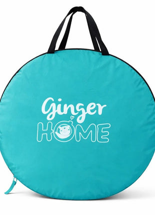KINDER HOME Dječiji šator za igru na rasklapanje sa UV zaštitom 50+ – okrugli, lagan i sklopiv, za plažu i baštu, 150×150×90 cm