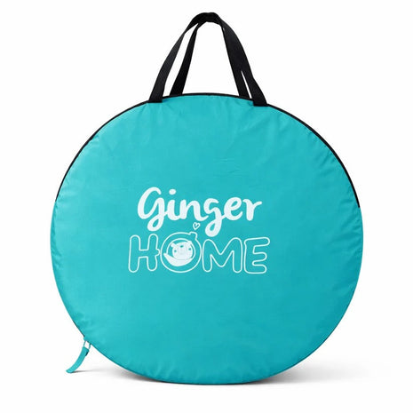 KINDER HOME Dječiji šator za igru na rasklapanje sa UV zaštitom 50+ – okrugli, lagan i sklopiv, za plažu i baštu, 150×150×90 cm