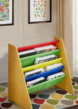 Polica za dječije knjige i igračke, organizator za odlaganje, sekcija, biblioteka za dječiju sobu - BOJE
