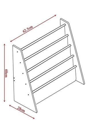 Polica za dječije knjige i igračke, organizator za odlaganje, sekcija, biblioteka za dječiju sobu - BOJE