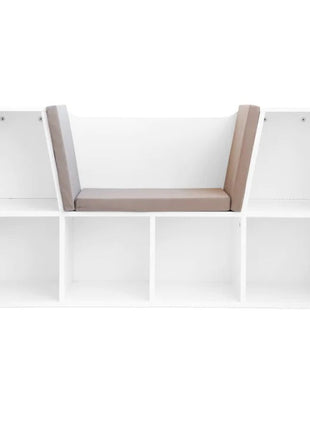 3 u 1 dječija polica za knjige, polica za knjige i klupa, 6 pregrada za odlaganje igračaka i knjiga