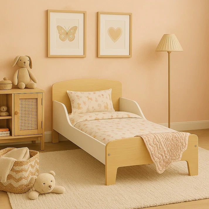 dječiji drveni krevet 140x70 sa zaštitom KINDER HOME