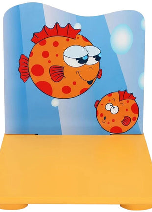 Dječiji drveni sto i stolice sa morskim životinjama – set za crtanje, igru, učenje i jelo