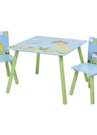 Dječiji sto sa stolicama za crtanje, igru, jelo, drveni, Dječija soba SAVANA