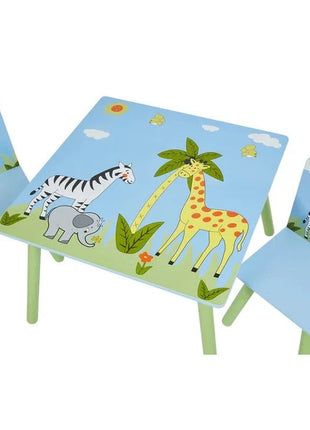 Dječiji sto sa stolicama za crtanje, igru, jelo, drveni, Dječija soba SAVANA