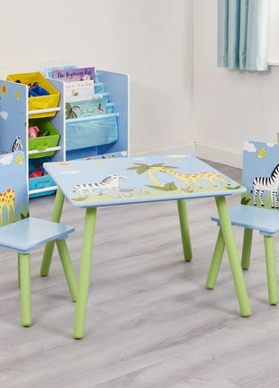 Dječiji sto sa stolicama za crtanje, igru, jelo, drveni, Dječija soba SAVANA