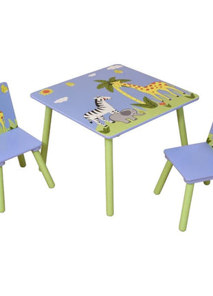 Dječiji sto sa stolicama za crtanje, igru, jelo, drveni, Dječija soba SAVANA