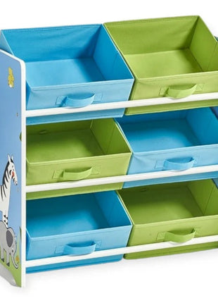 Organizator za igračke, Polica za dječiju sobu sa kutijama za odlaganje, SAVANA