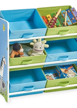 Organizator za igračke, Polica za dječiju sobu sa kutijama za odlaganje, SAVANA