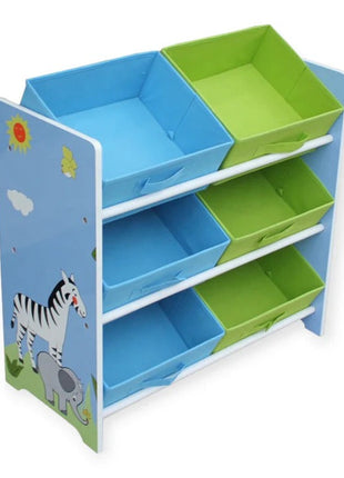 Organizator za igračke, Polica za dječiju sobu sa kutijama za odlaganje, SAVANA