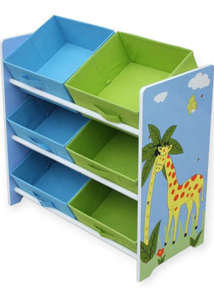 Organizator za igračke, Polica za dječiju sobu sa kutijama za odlaganje, SAVANA