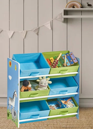 Organizator za igračke, Polica za dječiju sobu sa kutijama za odlaganje, SAVANA