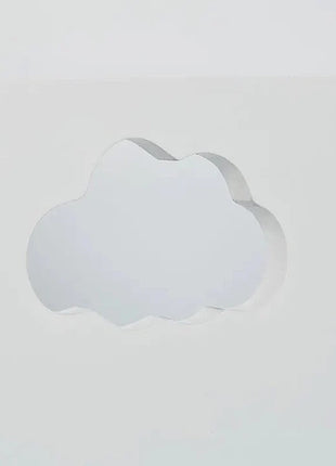 Dječija drvena polica za knjige, organizator za knjige i igračke, dio za odlaganje u obliku oblaka - bijela