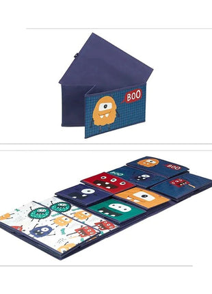 Organizator dječijih igračaka, polica, dijelovi sa 9 kutija za odlaganje tekstila - MONSTER