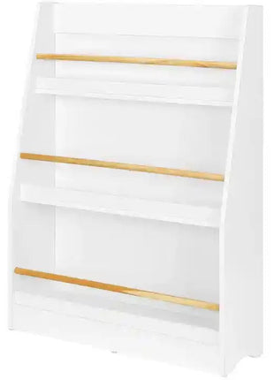 Dječija polica, Drveni organizator za knjige i igračke, bijela boja, za udobnu dječiju sobu