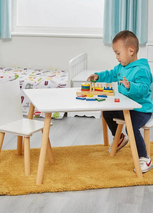Dječiji sto sa 2 stolice KINDER HOME drveni set
