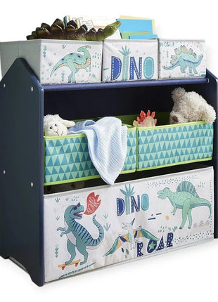 Dječija polica, Organizator za igračke sa kutijama za odlaganje DINOSAURS