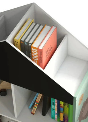 Dječiji ormar, Ormar za igračke i knjige sa medvjedom, Crna tabla za pisanje, Kuća ŠUMA