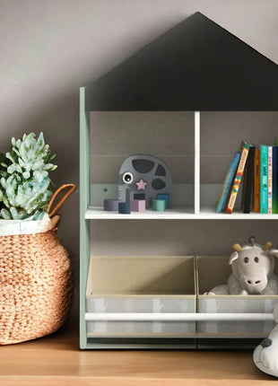 Dječiji ormar, Ormar za igračke i knjige sa medvjedom, Crna tabla za pisanje, Kuća ŠUMA