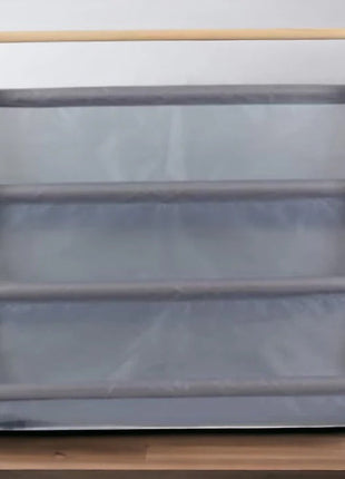 Prenosna dječija polica za knjige, namještaj za dječiju sobu, bijela, siva