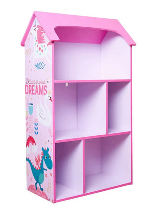 Dječija drvena polica za odlaganje igračaka i knjiga - Kuća SNOVA