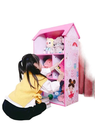 Dječija drvena polica za odlaganje igračaka i knjiga - Kuća SNOVA