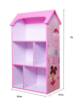 Dječija drvena polica za odlaganje igračaka i knjiga - Kuća SNOVA