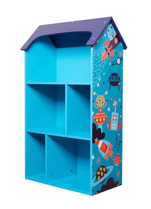 Dječija drvena polica za odlaganje igračaka i knjiga - UNIVERZUM