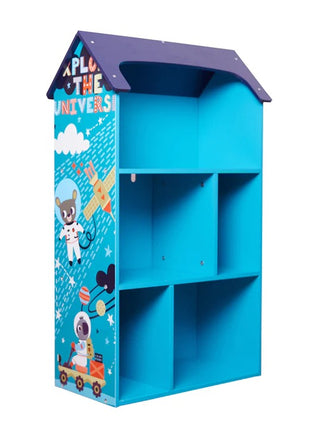 Dječija drvena polica za odlaganje igračaka i knjiga - UNIVERZUM