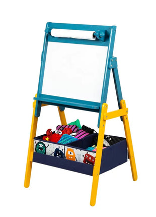 Dječija drvena ploča sa magnetima na postolju, za učenje, crtanje i odlaganje - DUH