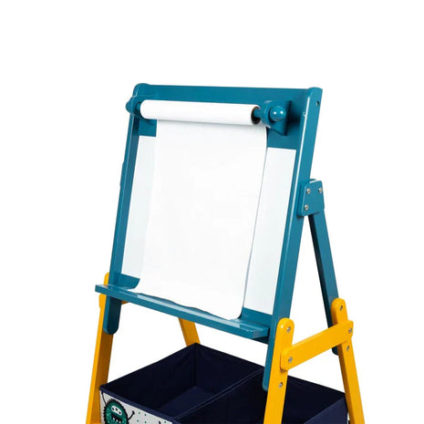 Dječija drvena ploča sa magnetima na postolju, za učenje, crtanje i odlaganje - DUH