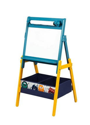 Dječija drvena ploča sa magnetima na postolju, za učenje, crtanje i odlaganje - DUH