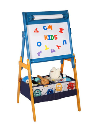 Dječija drvena ploča sa magnetima na postolju, za učenje, crtanje i odlaganje - DUH