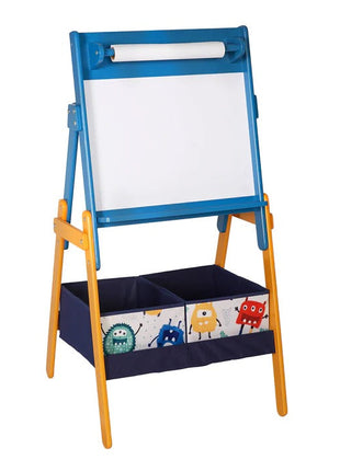 Dječija drvena ploča sa magnetima na postolju, za učenje, crtanje i odlaganje - DUH