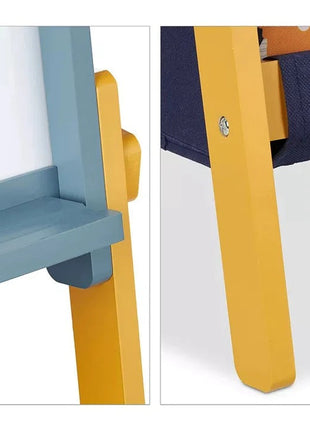 Dječija drvena ploča sa magnetima na postolju, za učenje, crtanje i odlaganje - DUH