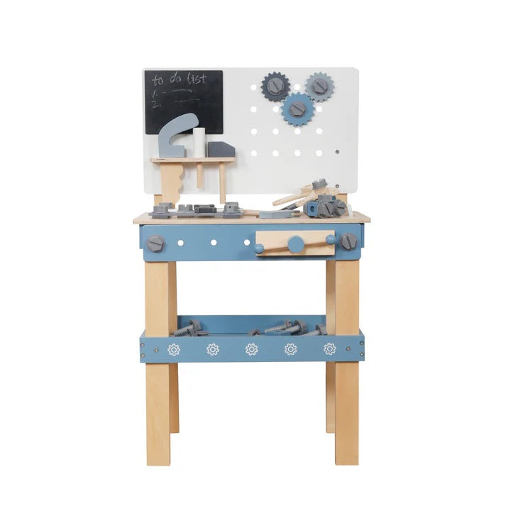 dječija drvena radionica sa alatima plava